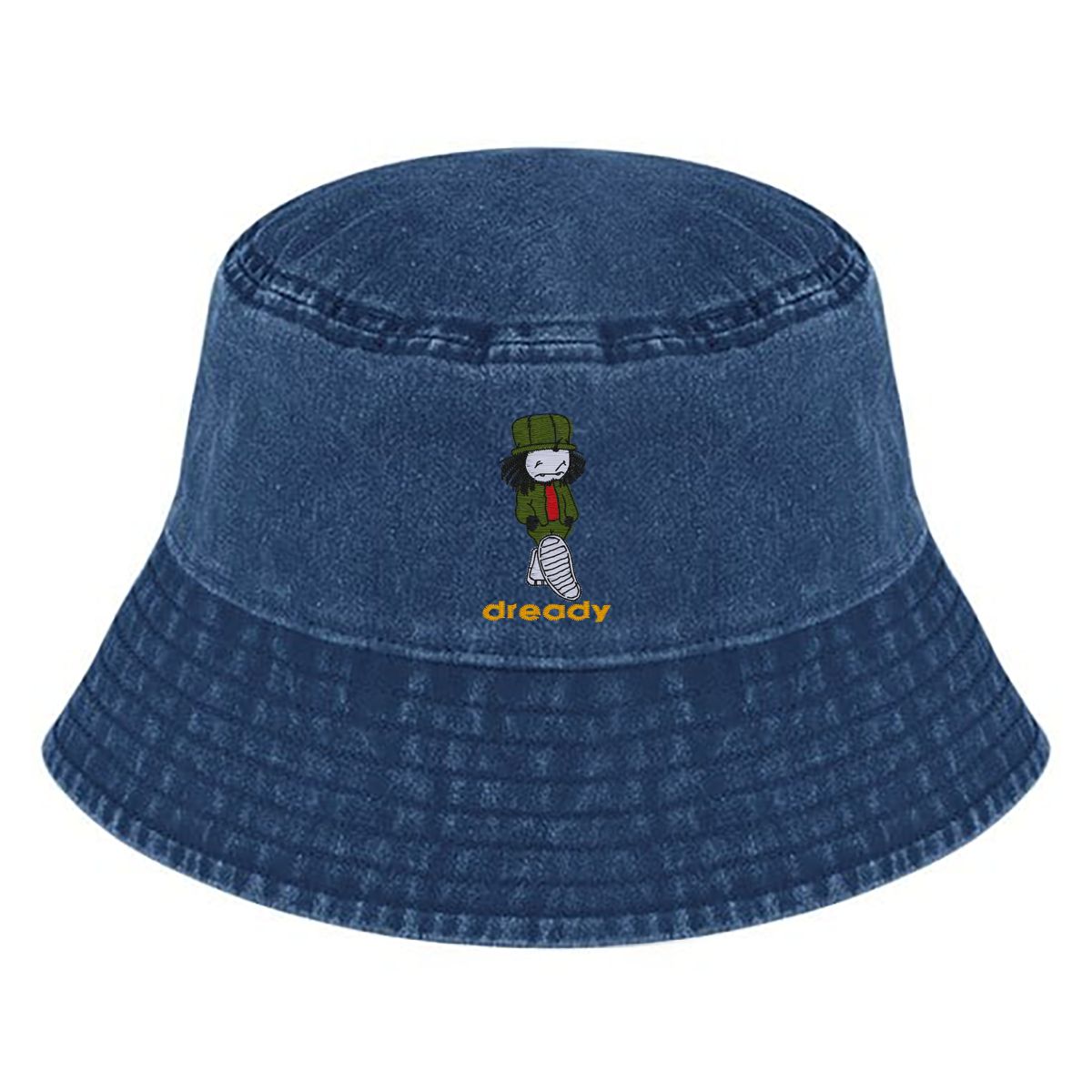 Dready Walking Man Vintage Bucket Hat