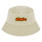 Dready Sista Word Embroidered Vintage Bucket Hat