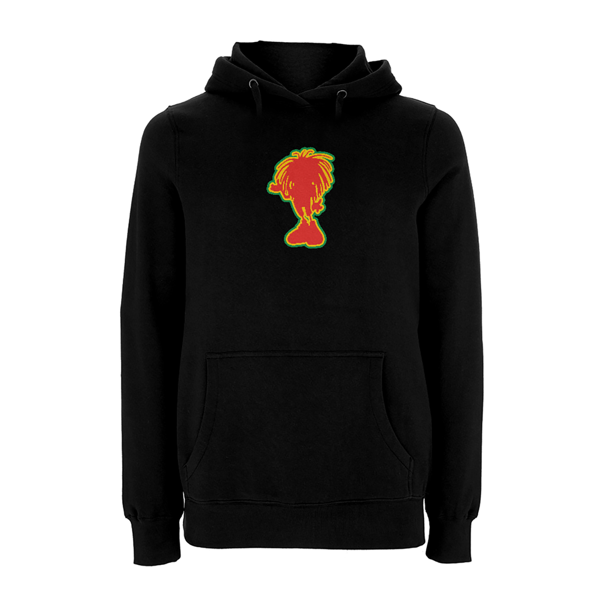 Sista large silhouette, embroidered pullover Hood