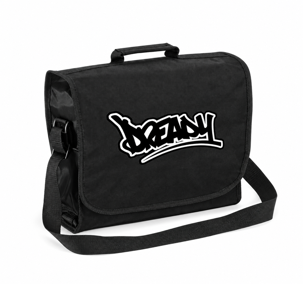 DREADY Black Script Record Bag
