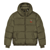 Dready Classic Logo Embroidered Puffa Jacket - Puff Puff Give Collection