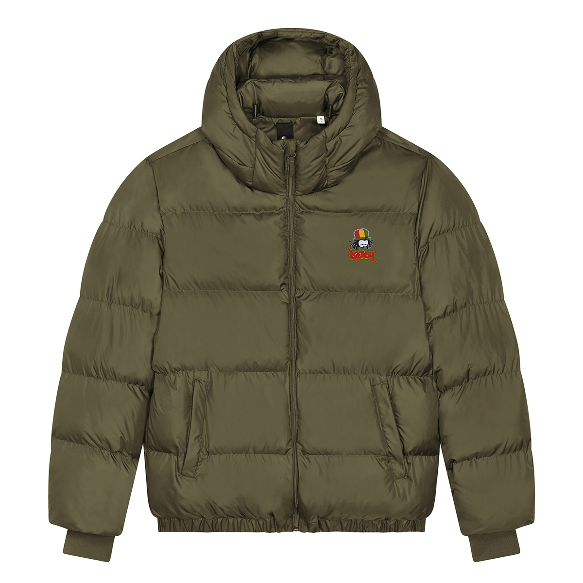 Dready Classic Logo Embroidered Puffa Jacket - Puff Puff Give Collection