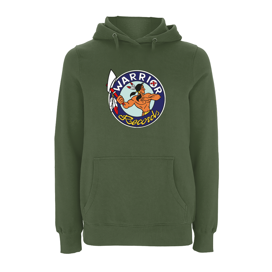 Handspun Records Warrior Records Front Print Hoody