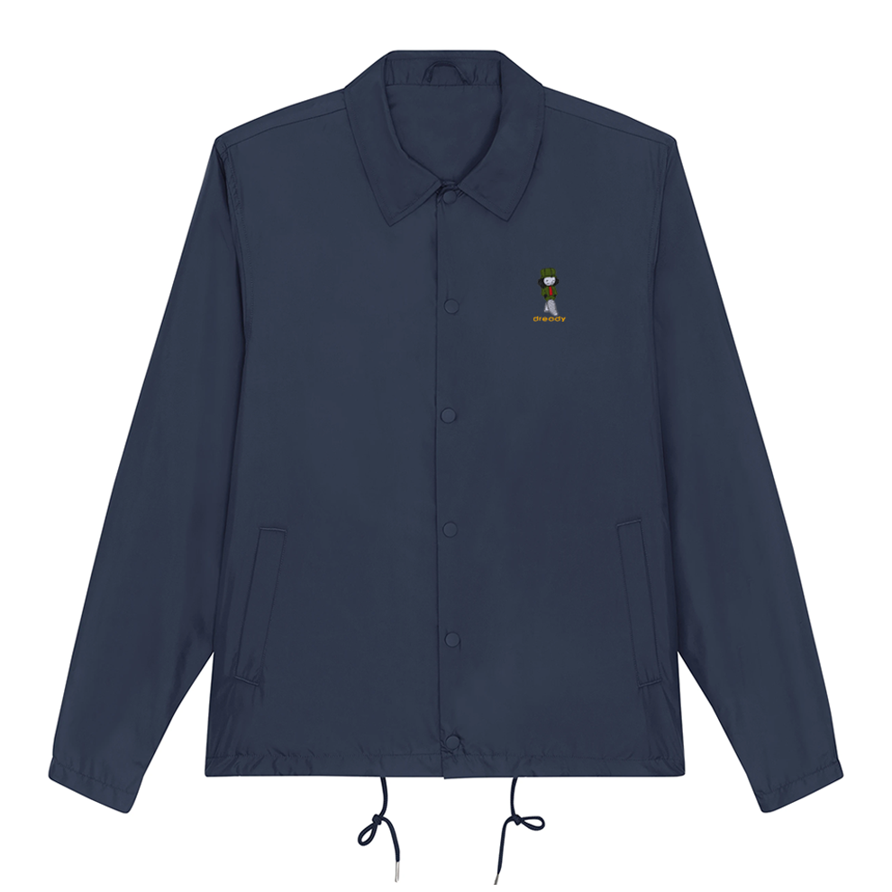 Dready Walking Man Embroidered Coach Jacket