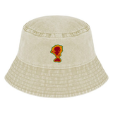 Dready Sista Silhouette Embroidered Vintage Bucket Hat