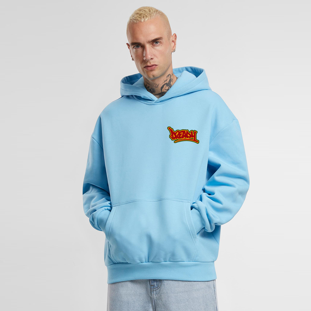 DREADY Script Logo, Ultra-Heavy Oversized Embroidered 500g Hood