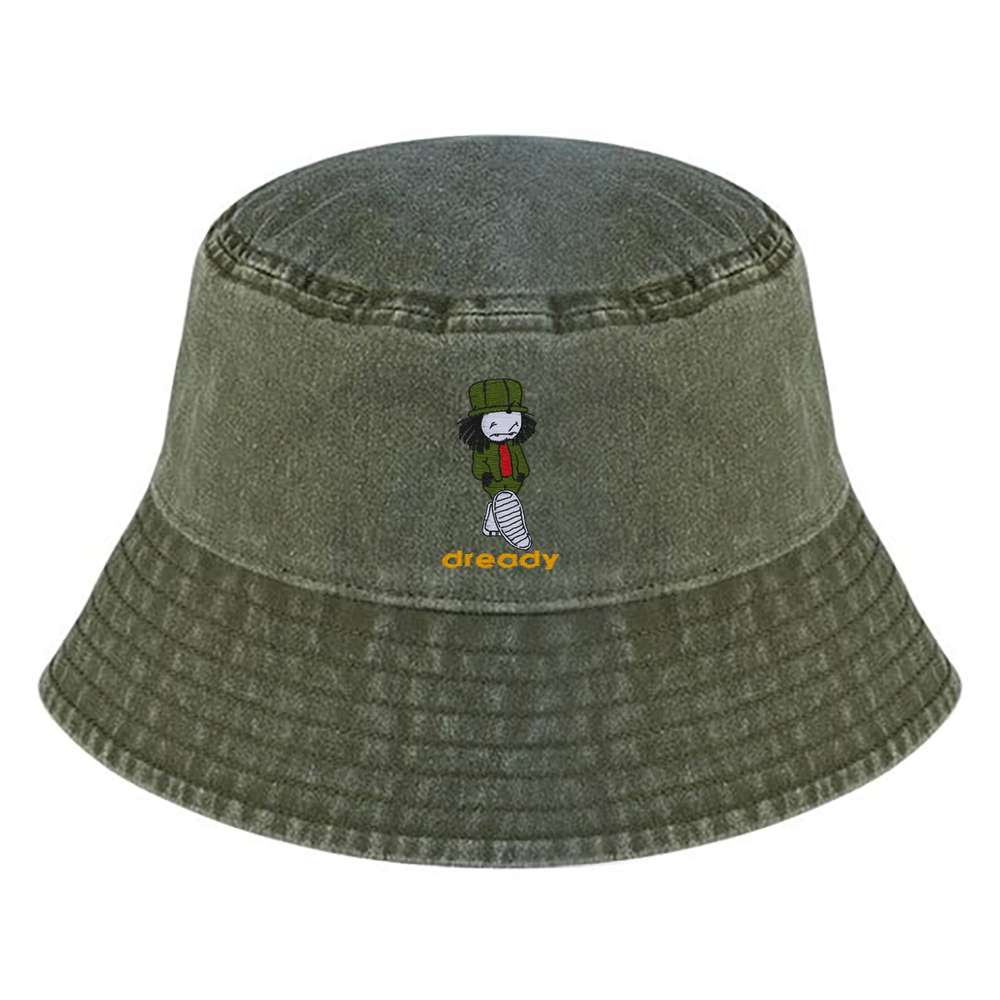 Dready Walking Man Vintage Bucket Hat