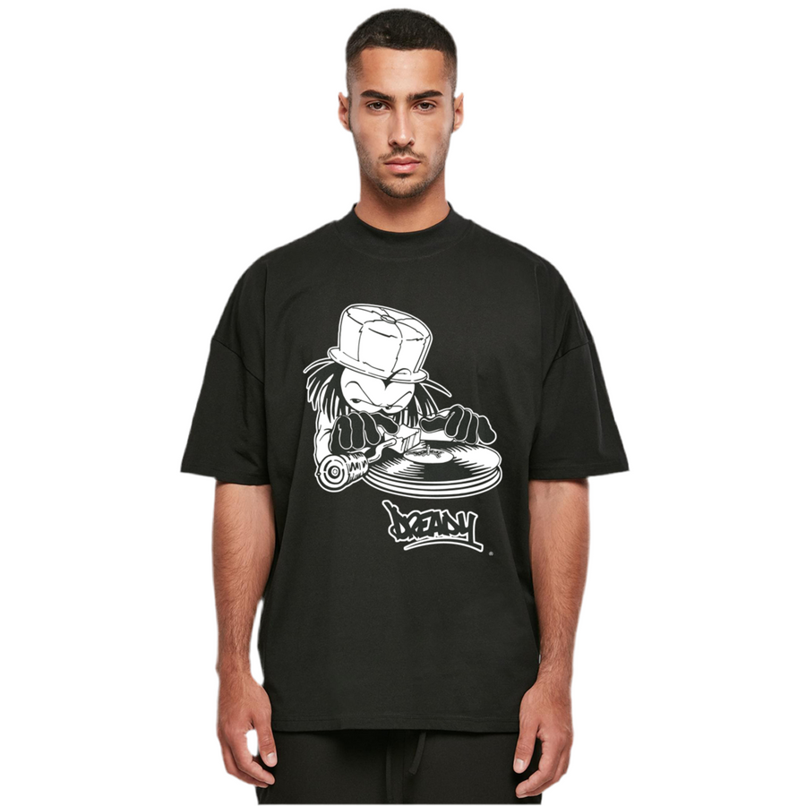 DJ DREADY 90s front print Oversized Premium 245g tee