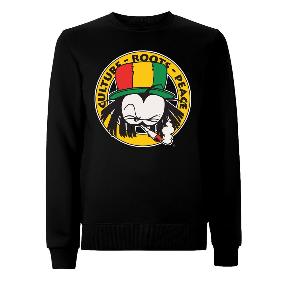 Dready Culture Roots & Peace Front Print Sweatshirt