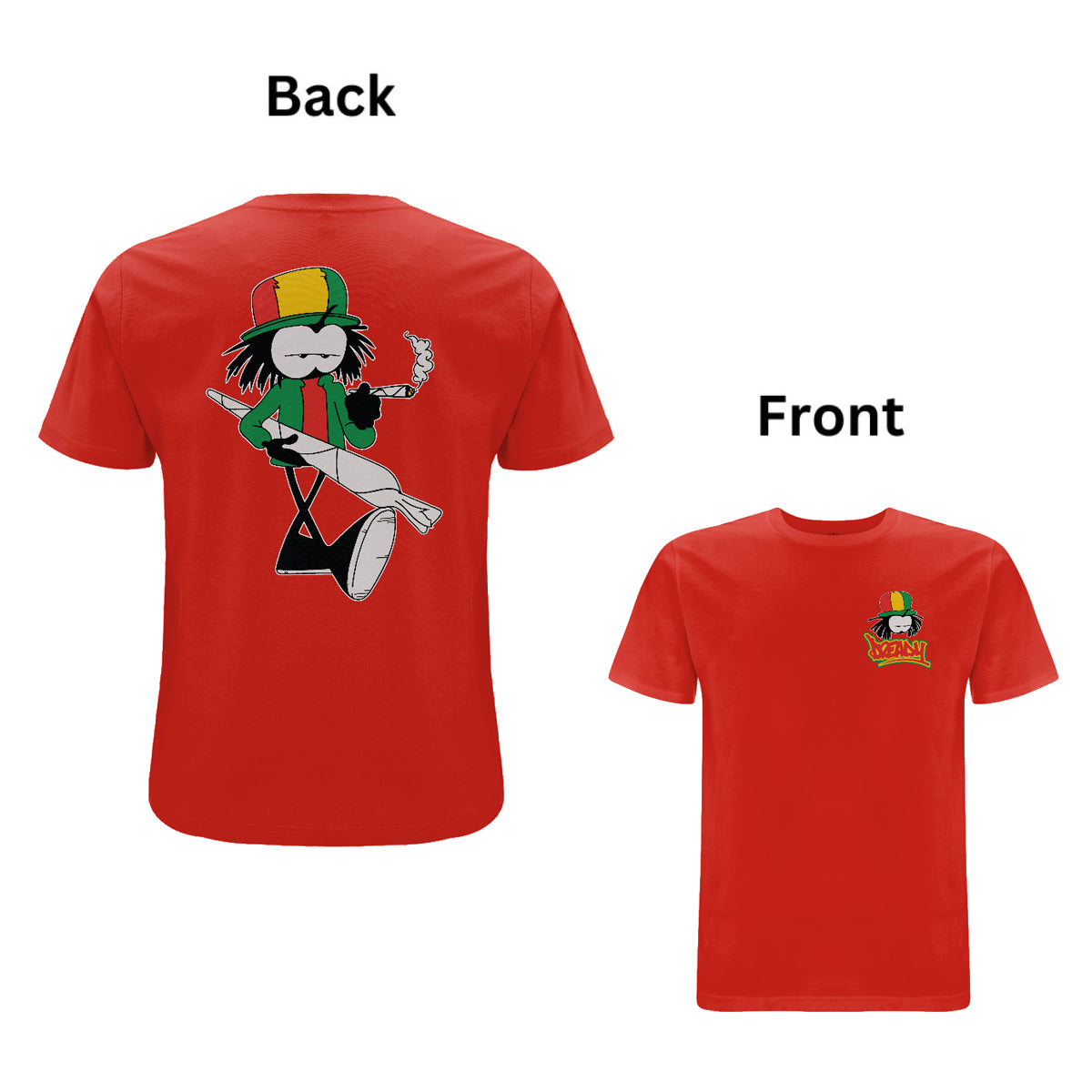 Dready Tokin Front and Back Print T-Shirt