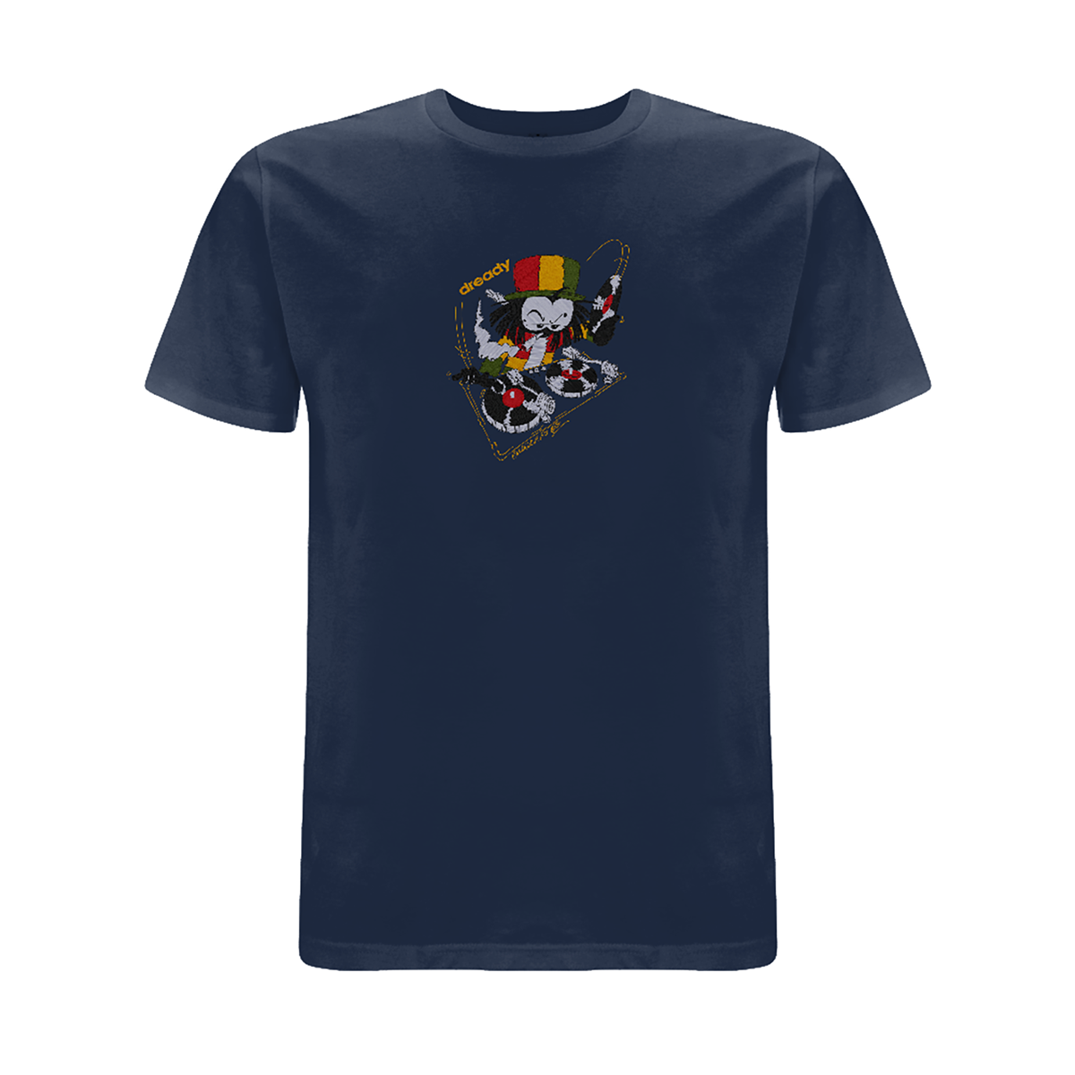 Dready 'Wheel It Up' Embroidered T-Shirt