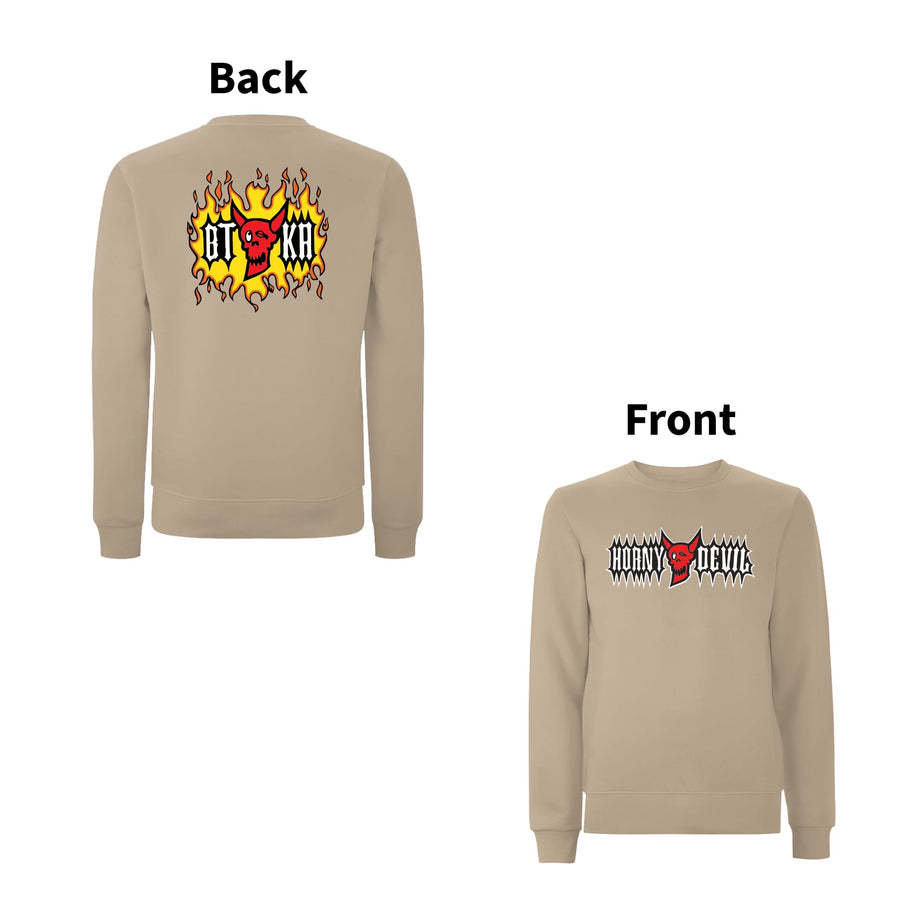 BTKA Horny Devil Front & Back Print Sweatshirt