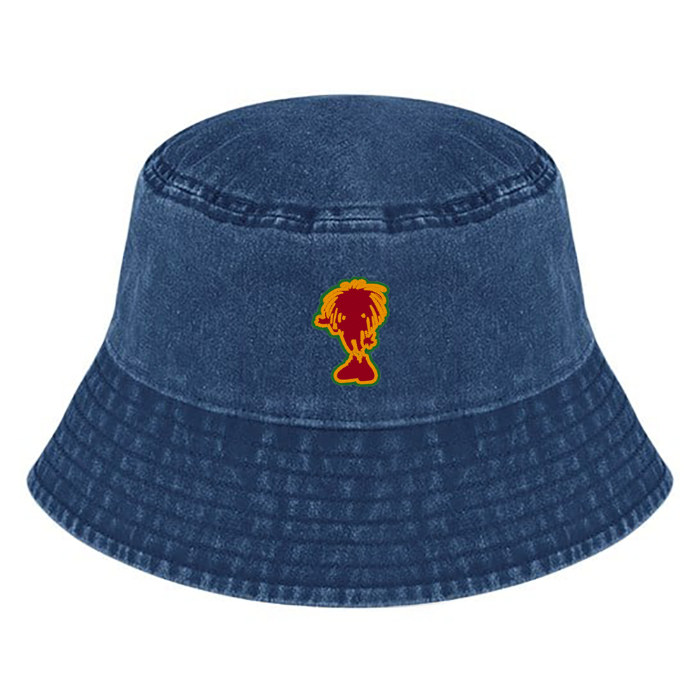 Dready Sista Silhouette Embroidered Vintage Bucket Hat