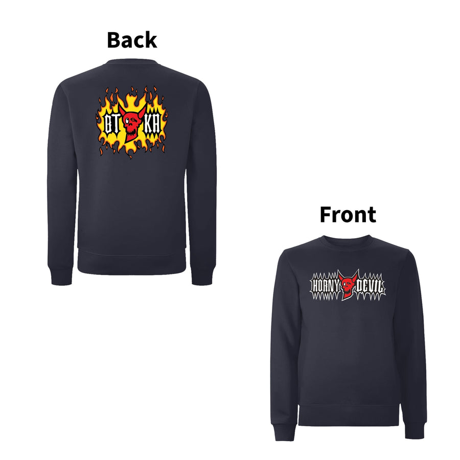 BTKA Horny Devil Front & Back Print Sweatshirt