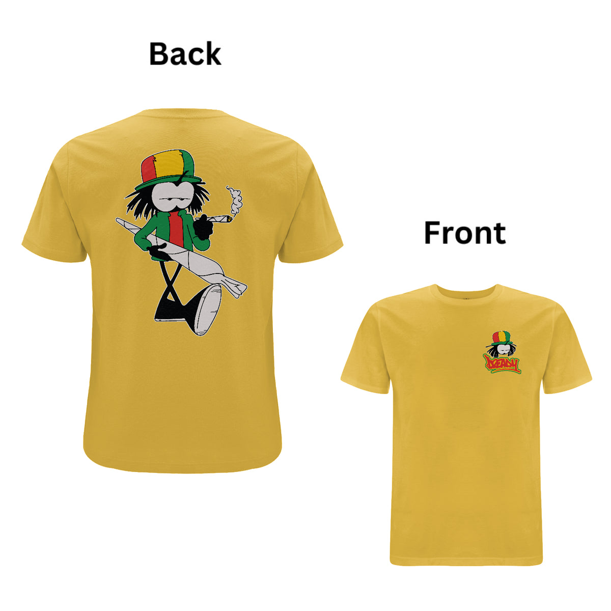 Dready Tokin Front and Back Print T-Shirt