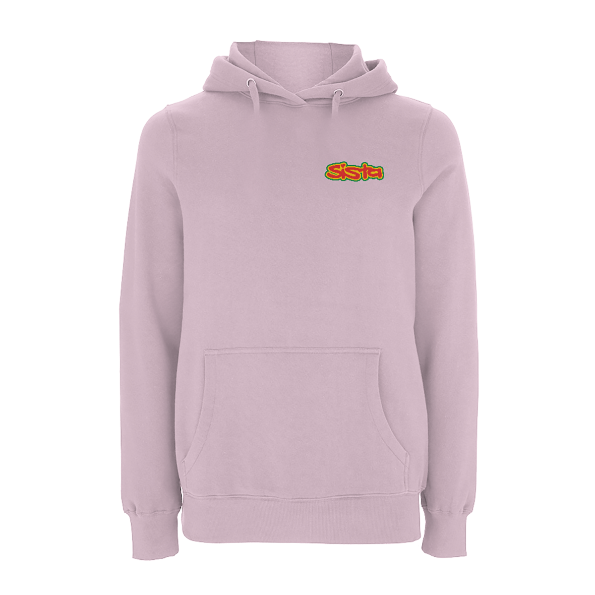 Sister, small logo, left breast embroidered hood