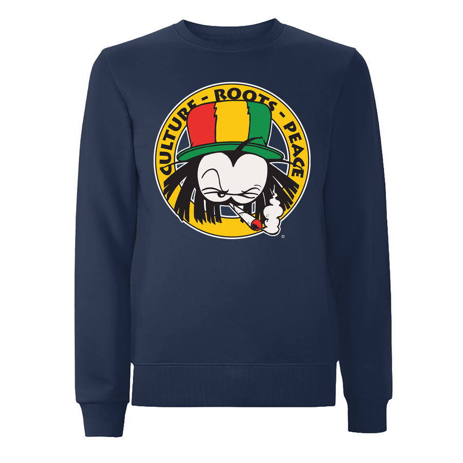 Dready 90'er Crest Logo Front Print Sweatshirt