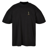 Dready Walking Man Oversized Premium Embroidered T-Shirt