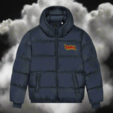 Dready Embroidered Logo Oversized Puffa Jacket. Puff Puff Give Collection