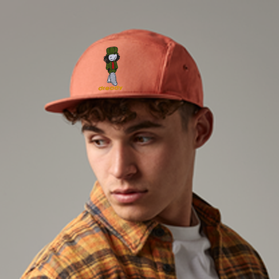 DREADY S/25 Walking Man Embroidery Canvas 5-panel camper cap