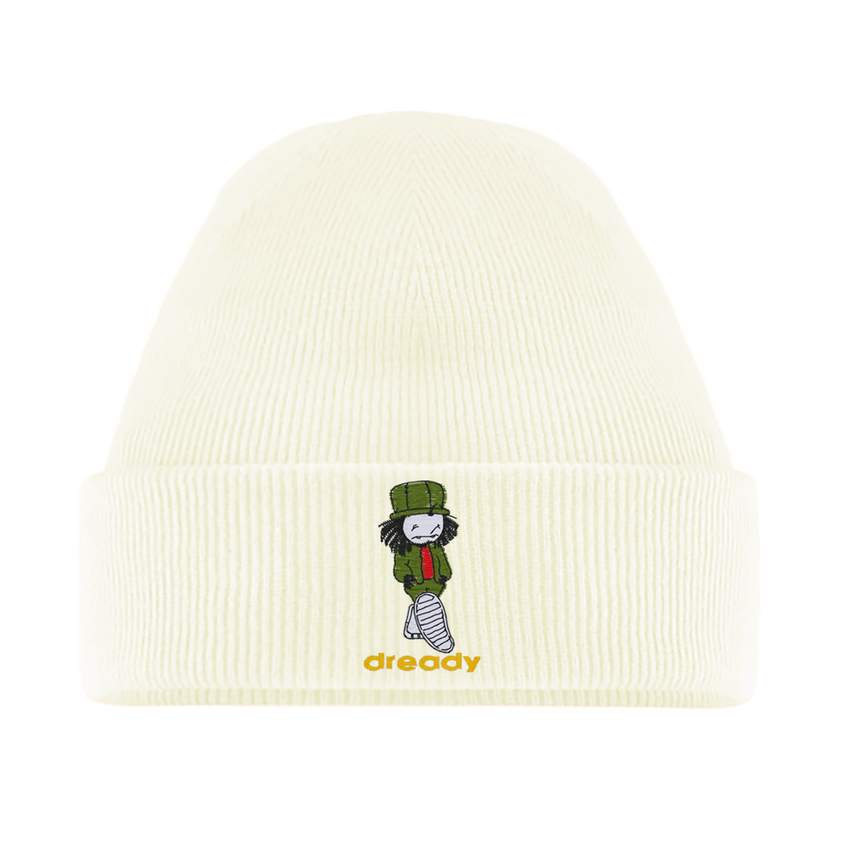 Dready Walking Man Embroidered Beanie