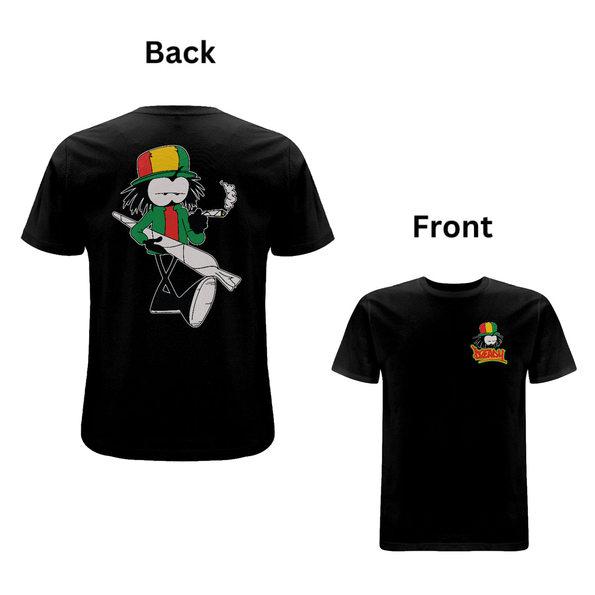Dready Tokin Front and Back Print T-Shirt