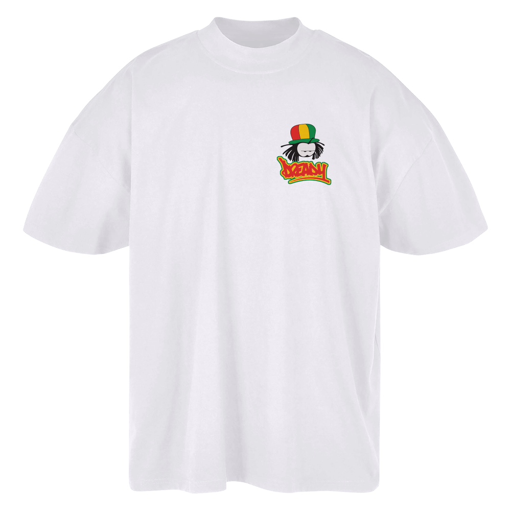 Dready Classic Logo Left Breast Oversized Premium Embroidered T-Shirt