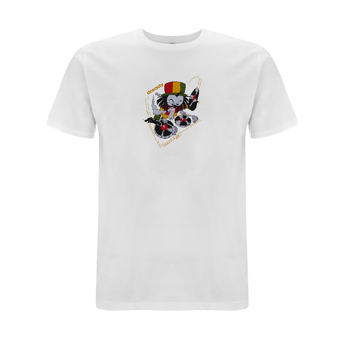 Dready 'Wheel It Up' Embroidered T-Shirt
