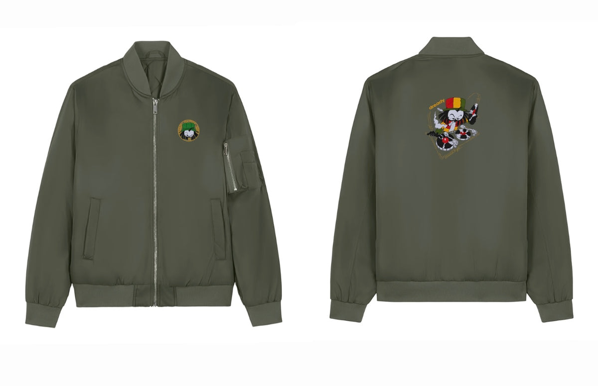 Dready Wheel It Up Embroidered Bomber