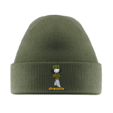 Dready Walking Man Embroidered Beanie