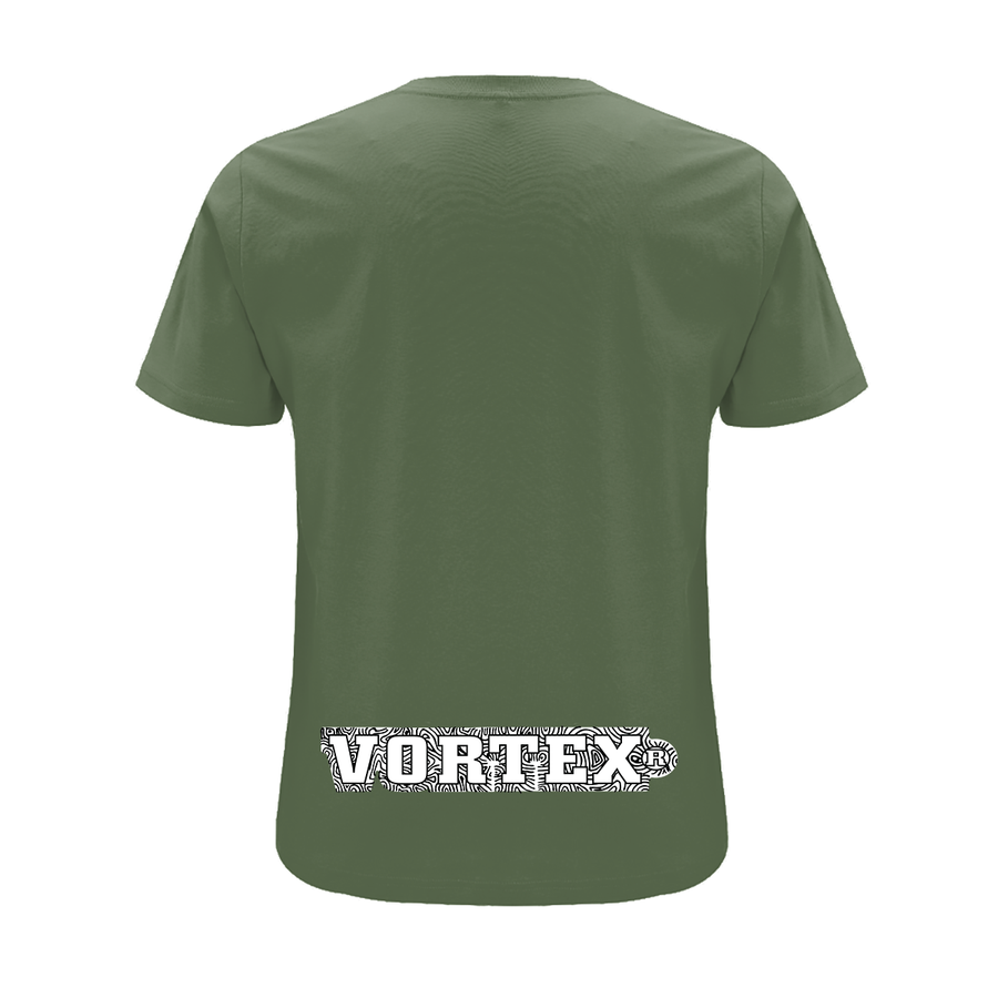Vortex Alienne Front and back print organic T-Shirt