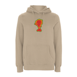 Sista large silhouette, embroidered pullover Hood