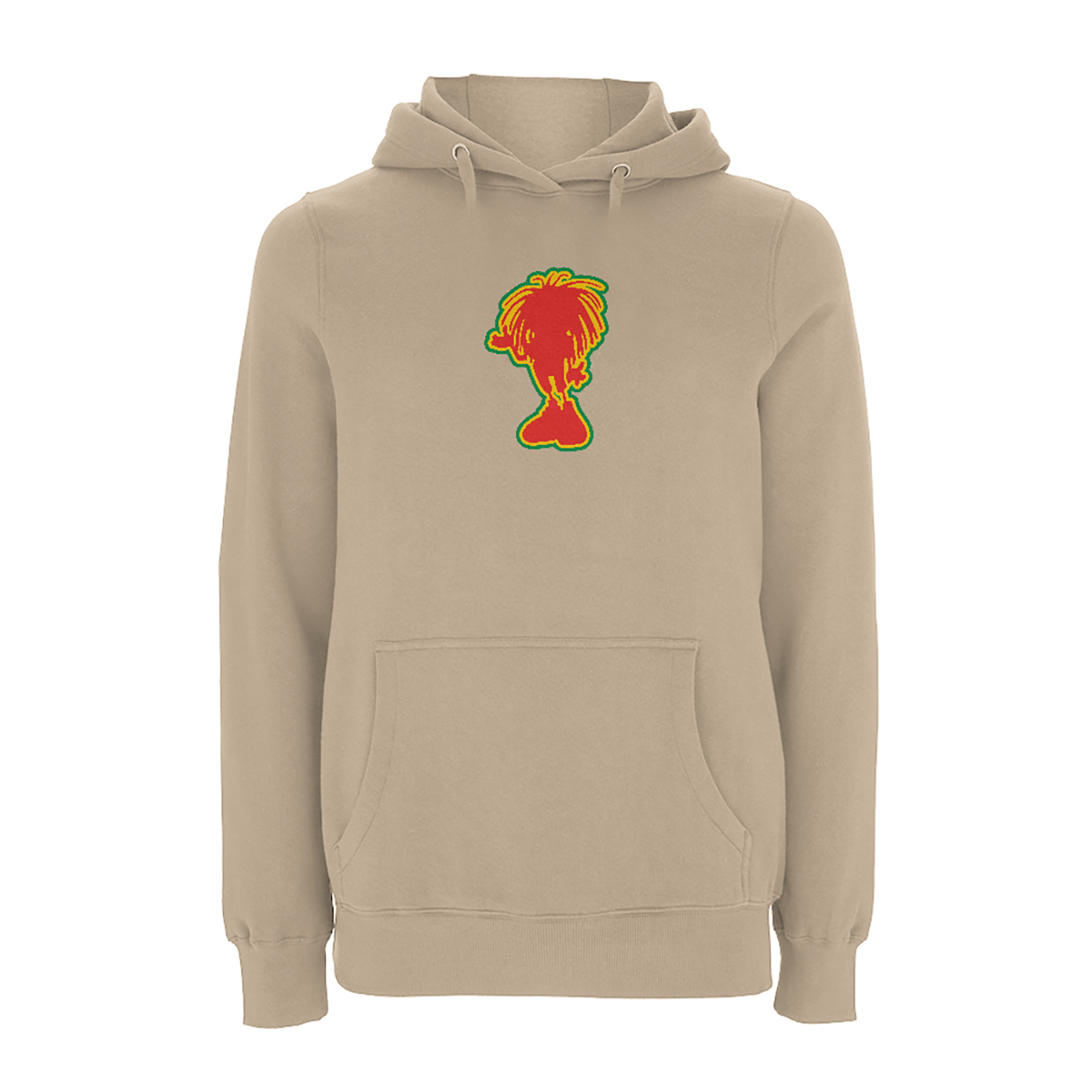 Sista large silhouette, embroidered pullover Hood