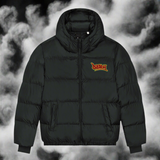 Dready Embroidered Logo Oversized Puffa Jacket. Puff Puff Give Collection