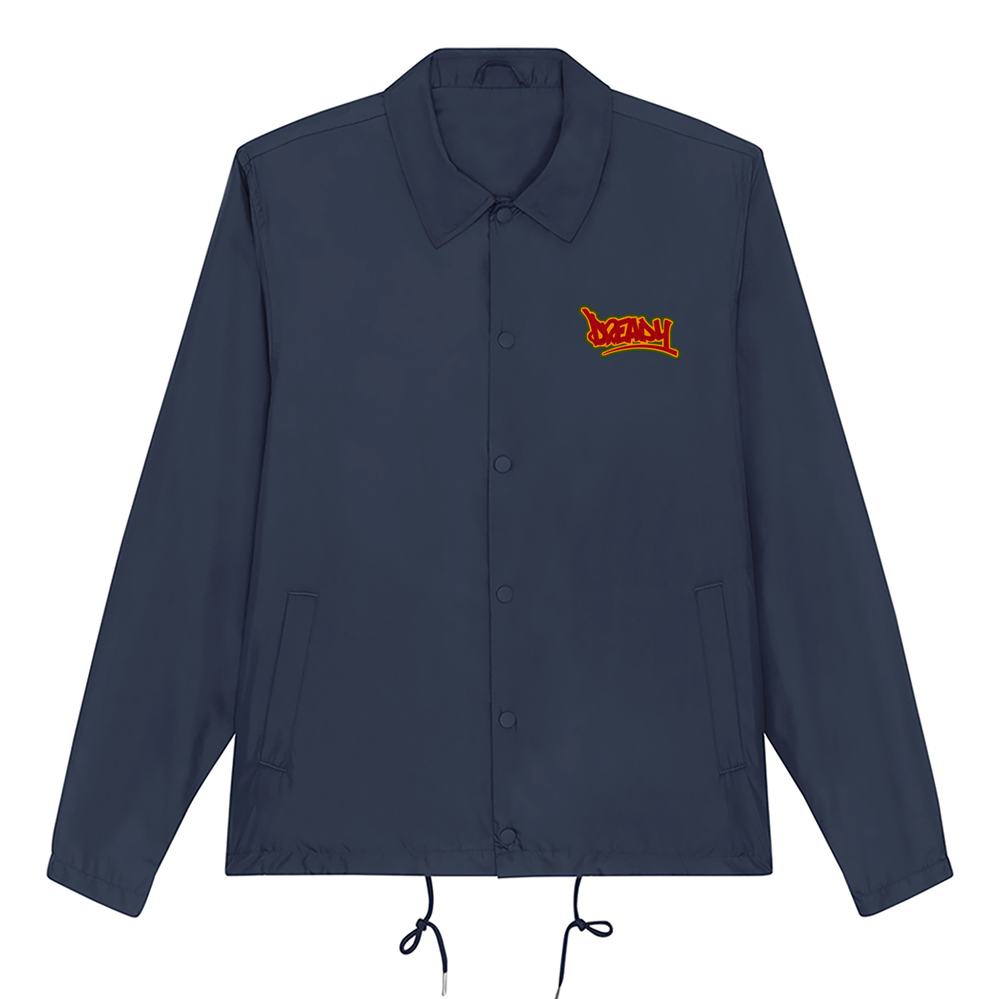 Dready Script Logo Embroidery Coach Jacket
