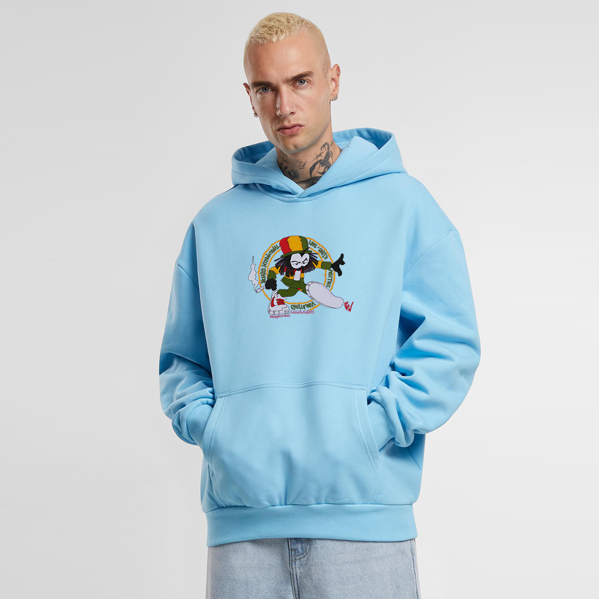 Dready Positive Vibrations, Ultra-Heavy Embroidered 500g Hood