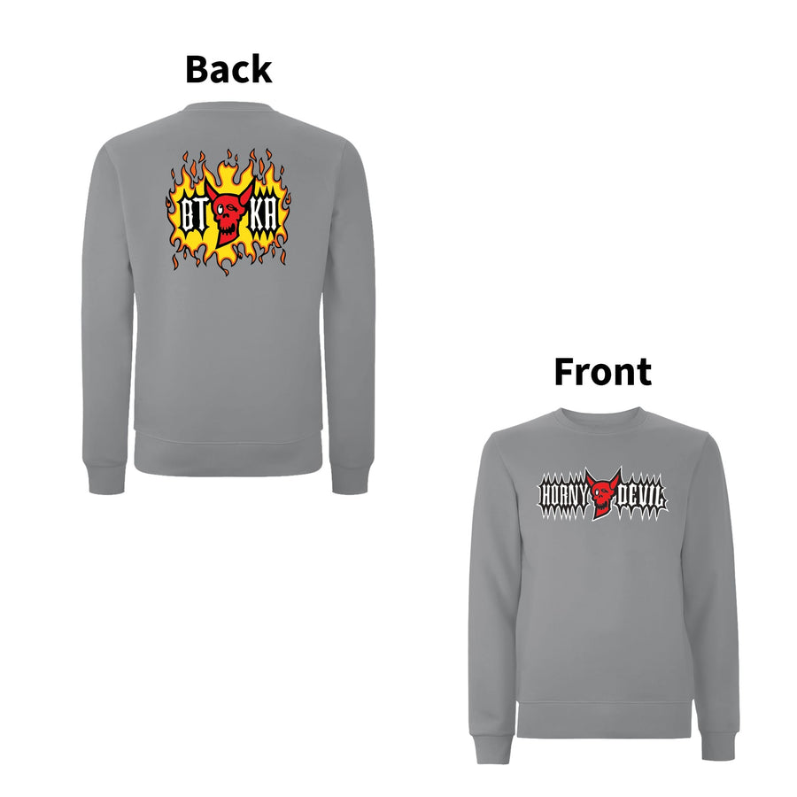 BTKA Horny Devil Front & Back Print Sweatshirt