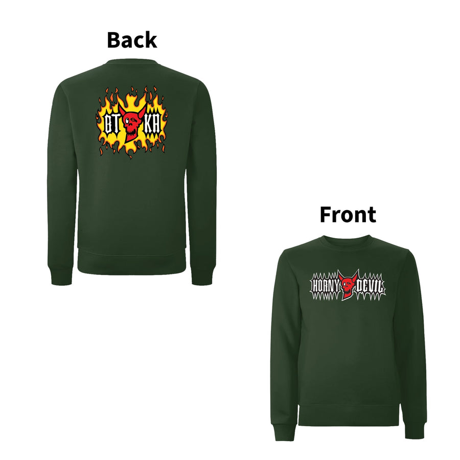 BTKA Horny Devil Front & Back Print Sweatshirt