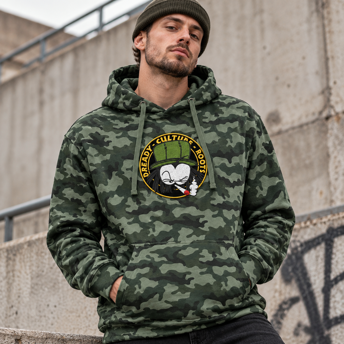 DREADY Old Skool Camo Hoody