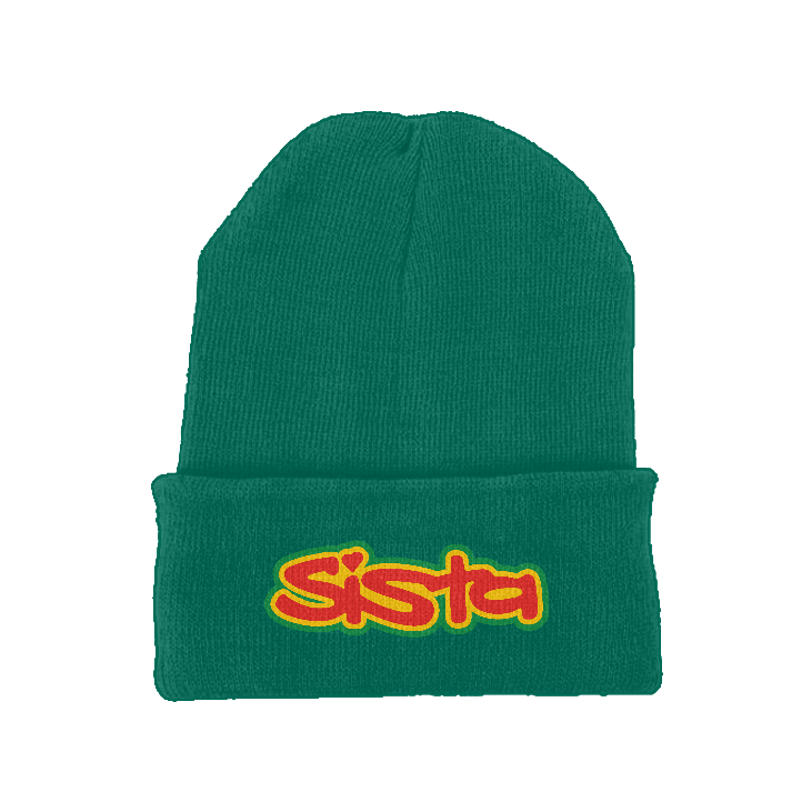 Sista Embroidered Logo Recycled Original Cuffed Fitted Beanie