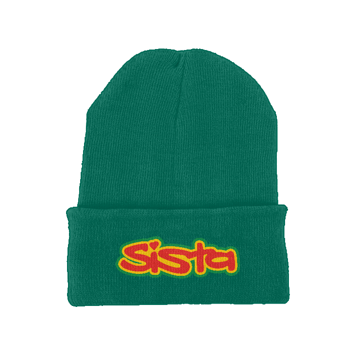SISTA embroidered logo  Recycled original cuffed fitted beanie