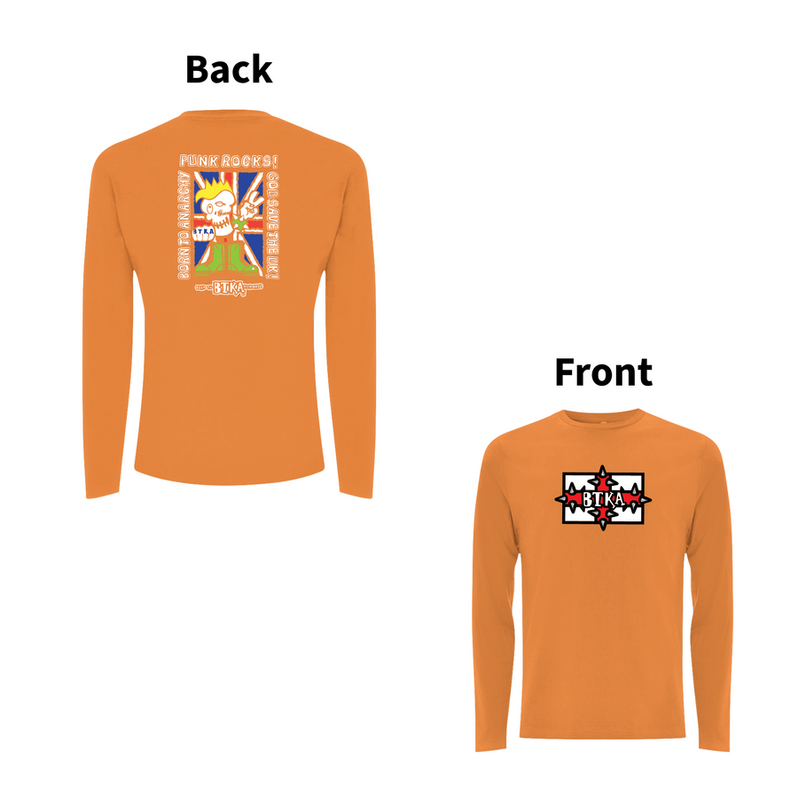 BTKA - PUNK ROCKS 90's Classic Front and Back Print Logo Longsleeve T-shirt
