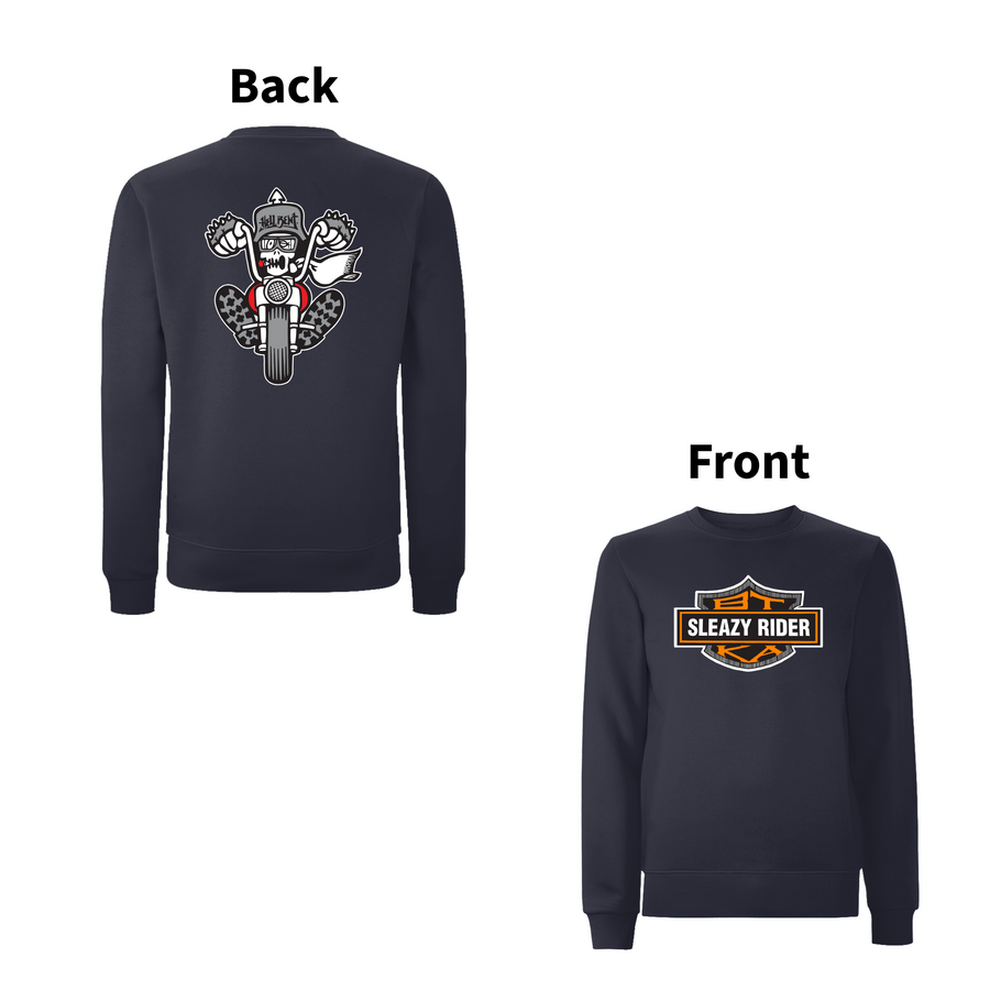 BTKA - SLEAZY RIDER Front & Back Print Sweatshirt