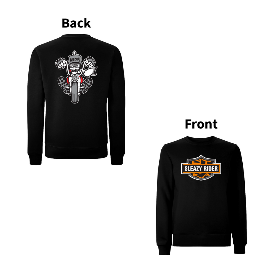 BTKA - SLEAZY RIDER Front & Back Print Sweatshirt