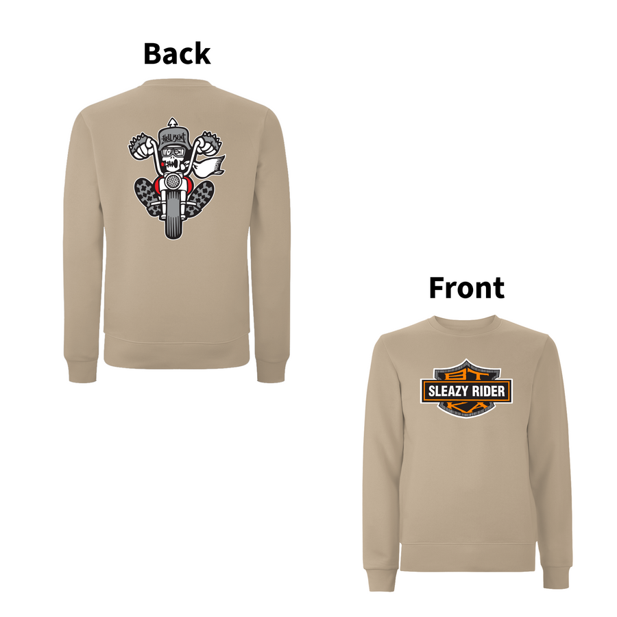 BTKA - SLEAZY RIDER Front & Back Print Sweatshirt