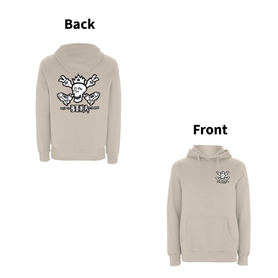 BTKA Classic hætte med print foran og bagpå