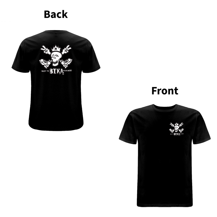 BTKA CLASSIC BAG OG FORRET LOGO-KORTÆRMER T-SHIRT - ET HA EN DEJLIG DAG MÆRKE