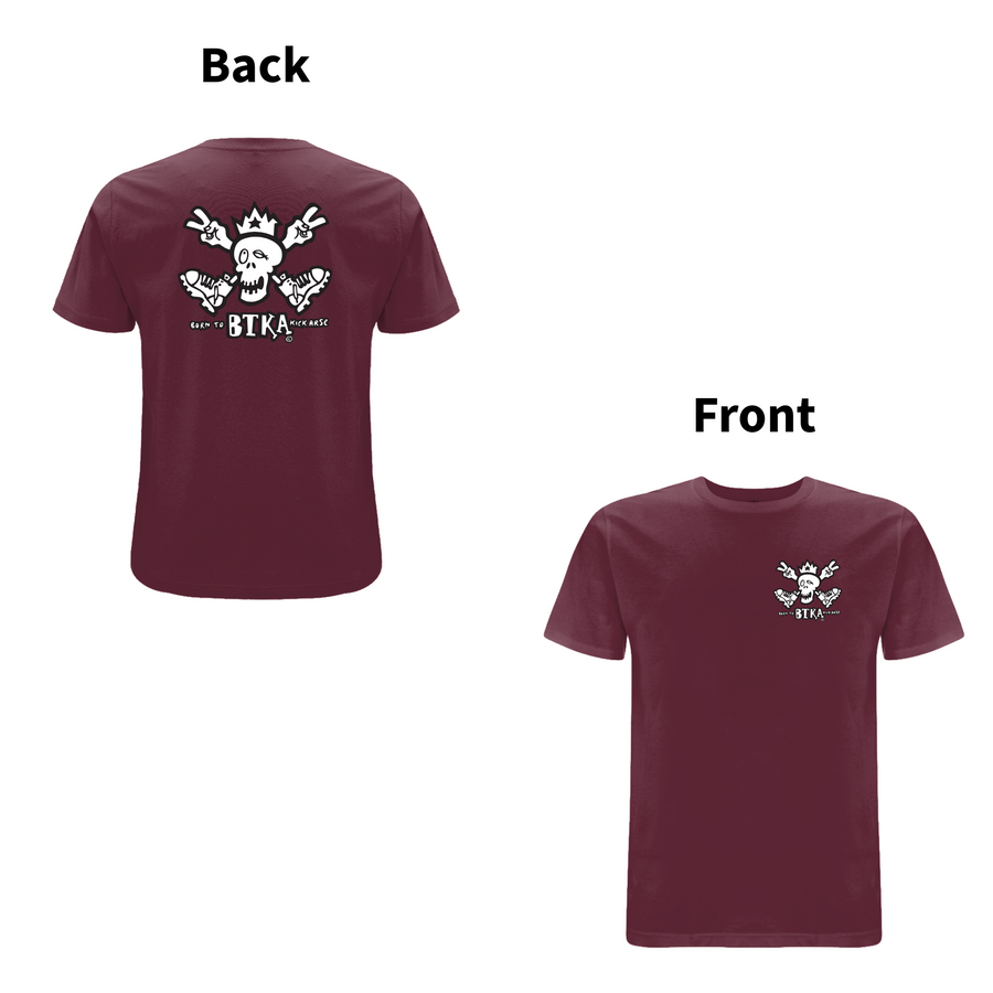 BTKA CLASSIC BAG OG FORRET LOGO-KORTÆRMER T-SHIRT - ET HA EN DEJLIG DAG MÆRKE