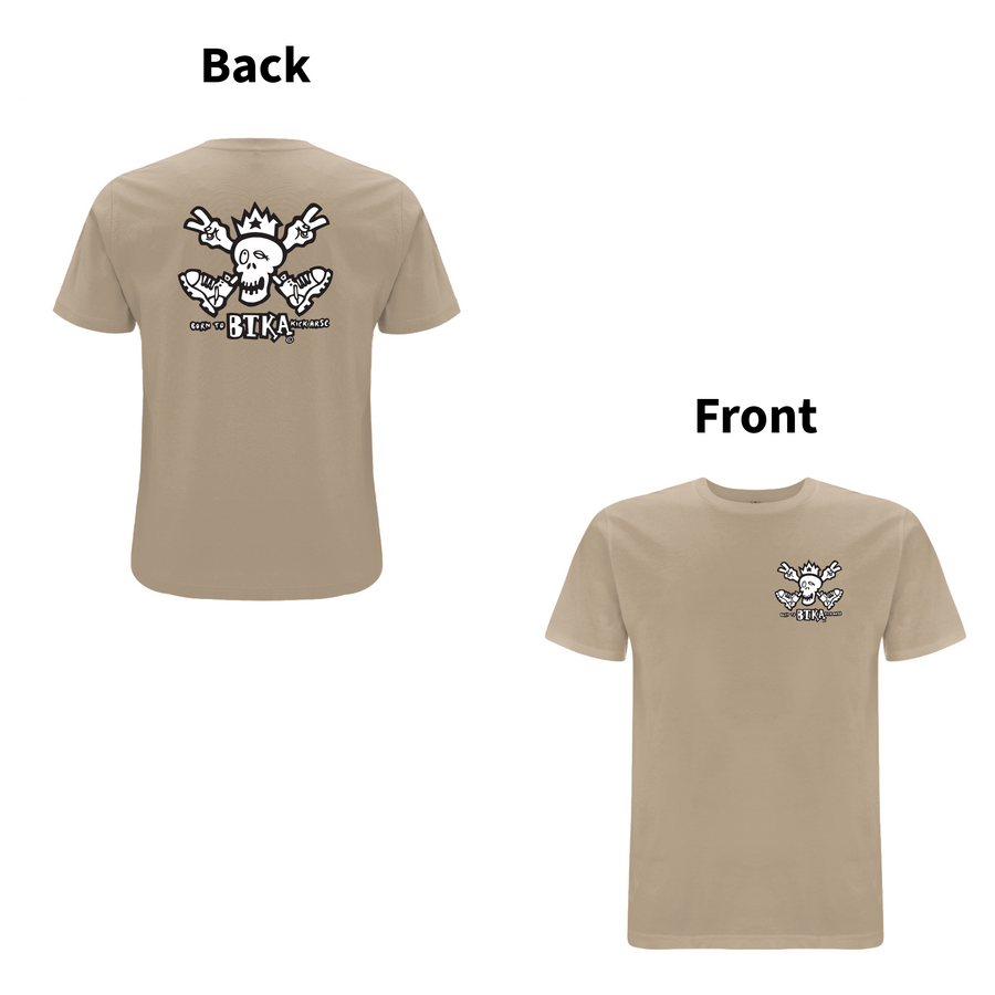 BTKA CLASSIC BAG OG FORRET LOGO-KORTÆRMER T-SHIRT - ET HA EN DEJLIG DAG MÆRKE