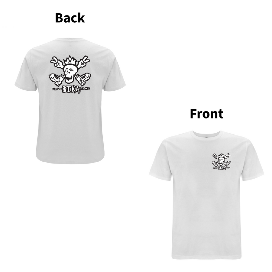 BTKA CLASSIC BAG OG FORRET LOGO-KORTÆRMER T-SHIRT - ET HA EN DEJLIG DAG MÆRKE